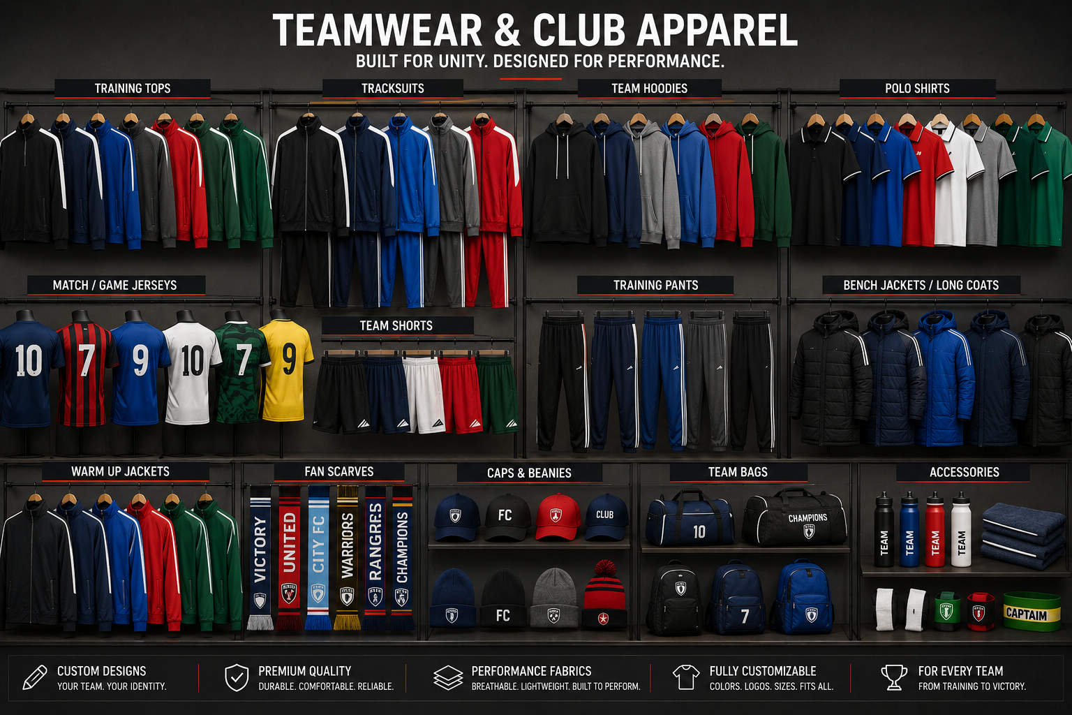 Team Wear and Club Apparel product category